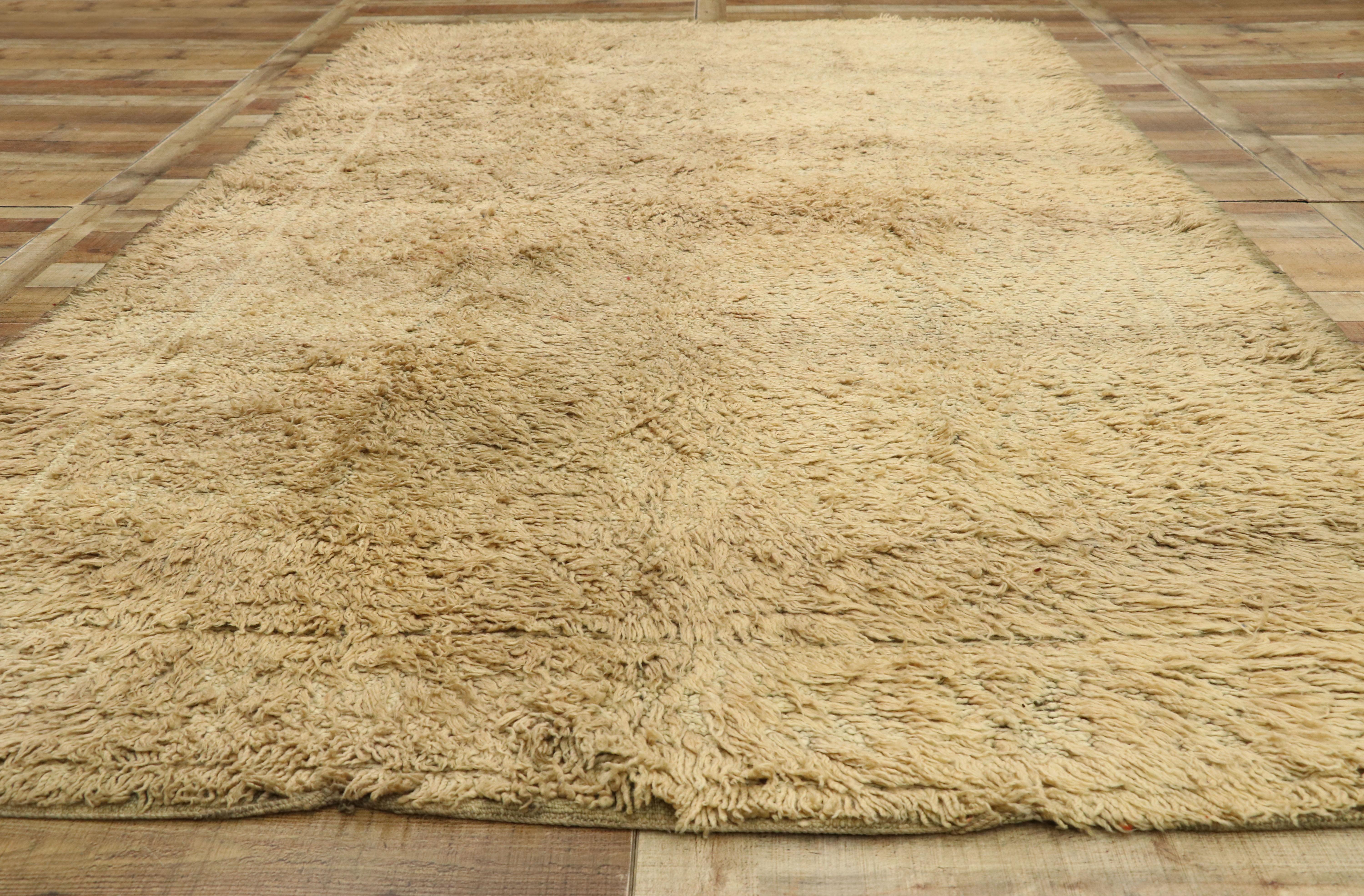 Alfombra Vintage Bereber Marroquí de Estilo Minimalista Lana en venta