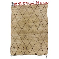 Vintage Berber Moroccan Rug with Modern Style