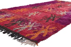 The Crimson Mirage: A Vintage Talsint Moroccan Masterpiece of Tribal Splendor