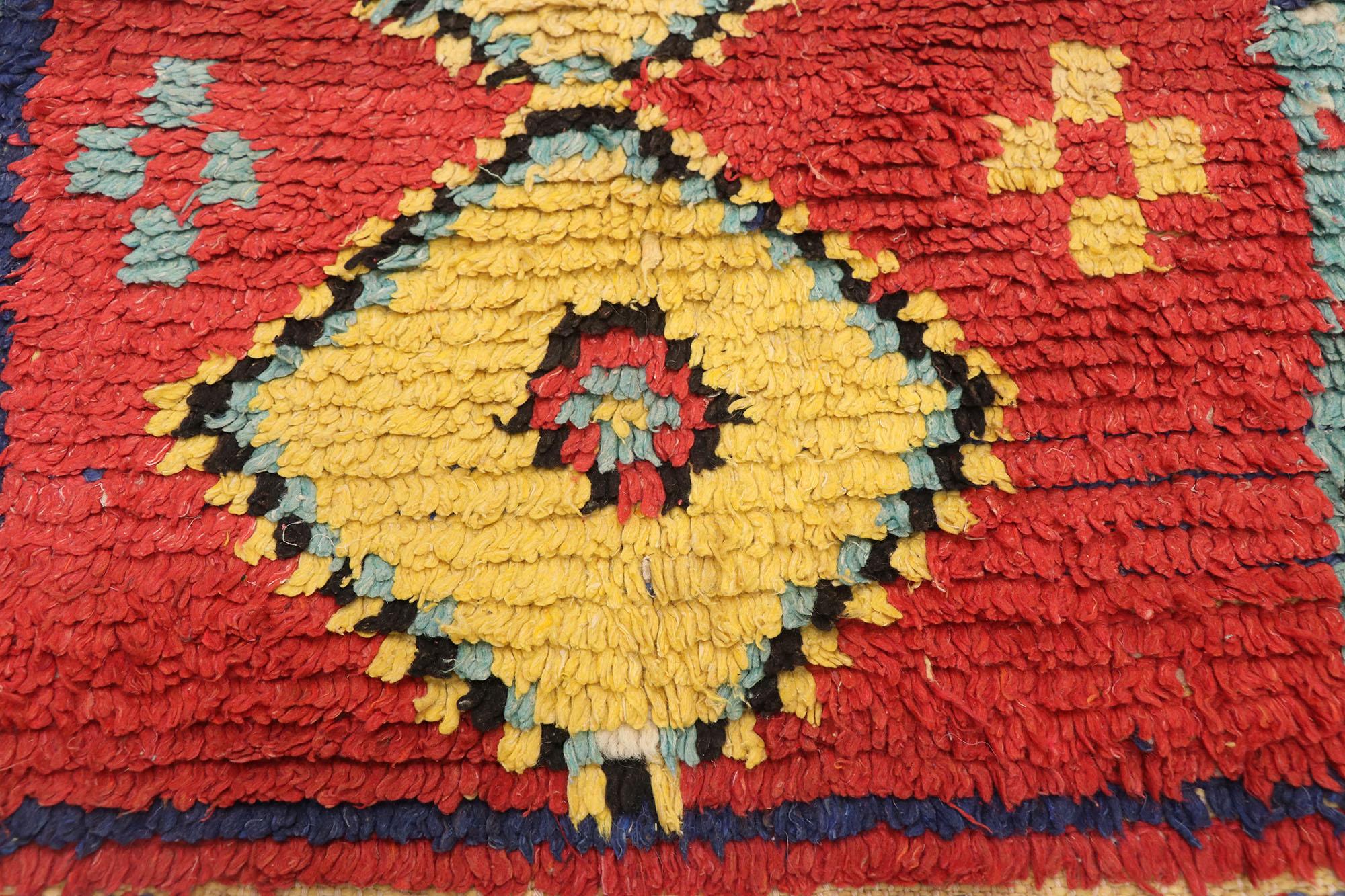 Vintage Berber Moroccan Rug with Modern Tribal Style 9