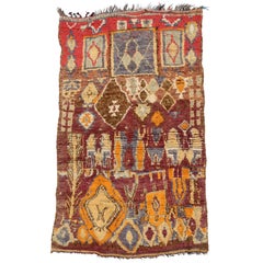 Vintage Berber Moroccan Rug with Modern Tribal Style
