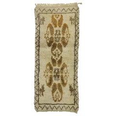 cute shag rugs Vintage Berber Moroccan Rug with Organic Modern Style, Short Shag Hallway Runner