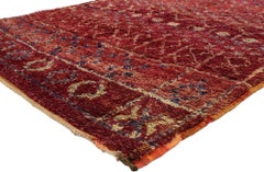 Vintage Berber Moroccan Rug with Postmodern Boho Chic and Memphis Style
