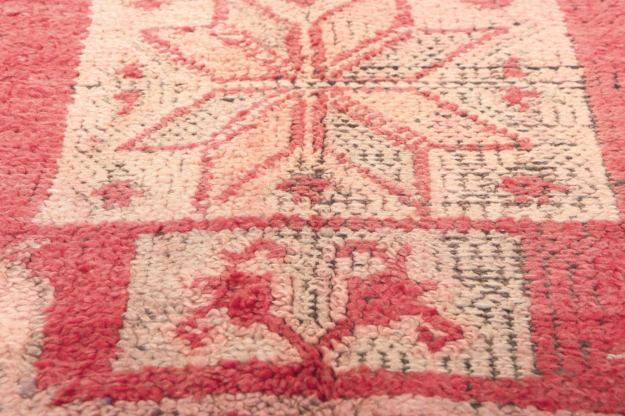 Vintage Boujad Marokkanischer Teppich im Zustand „Gut“ im Angebot in Dallas, TX