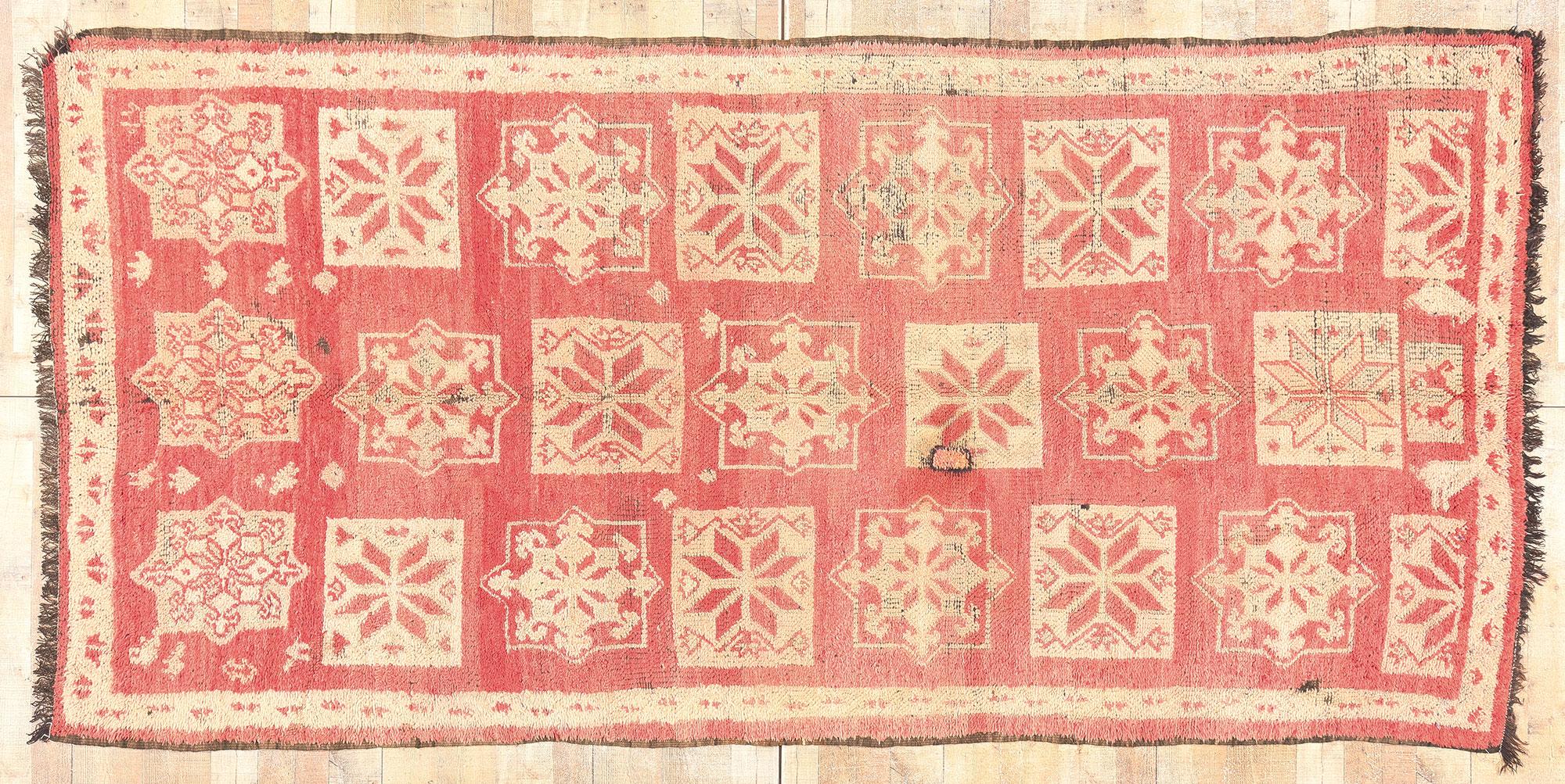 Vintage Boujad Marokkanischer Teppich im Angebot 2