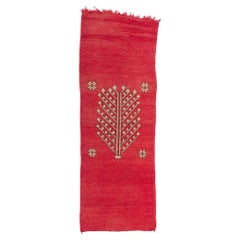 Vintage Berber Moroccan Rug with Tree of Life Design