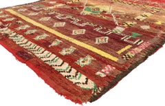 Vintage Berber Moroccan Rug with Tribal Artisan Style