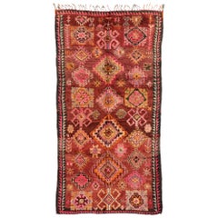 Vintage Berber Moroccan Rug with Tribal Boho Chic Style