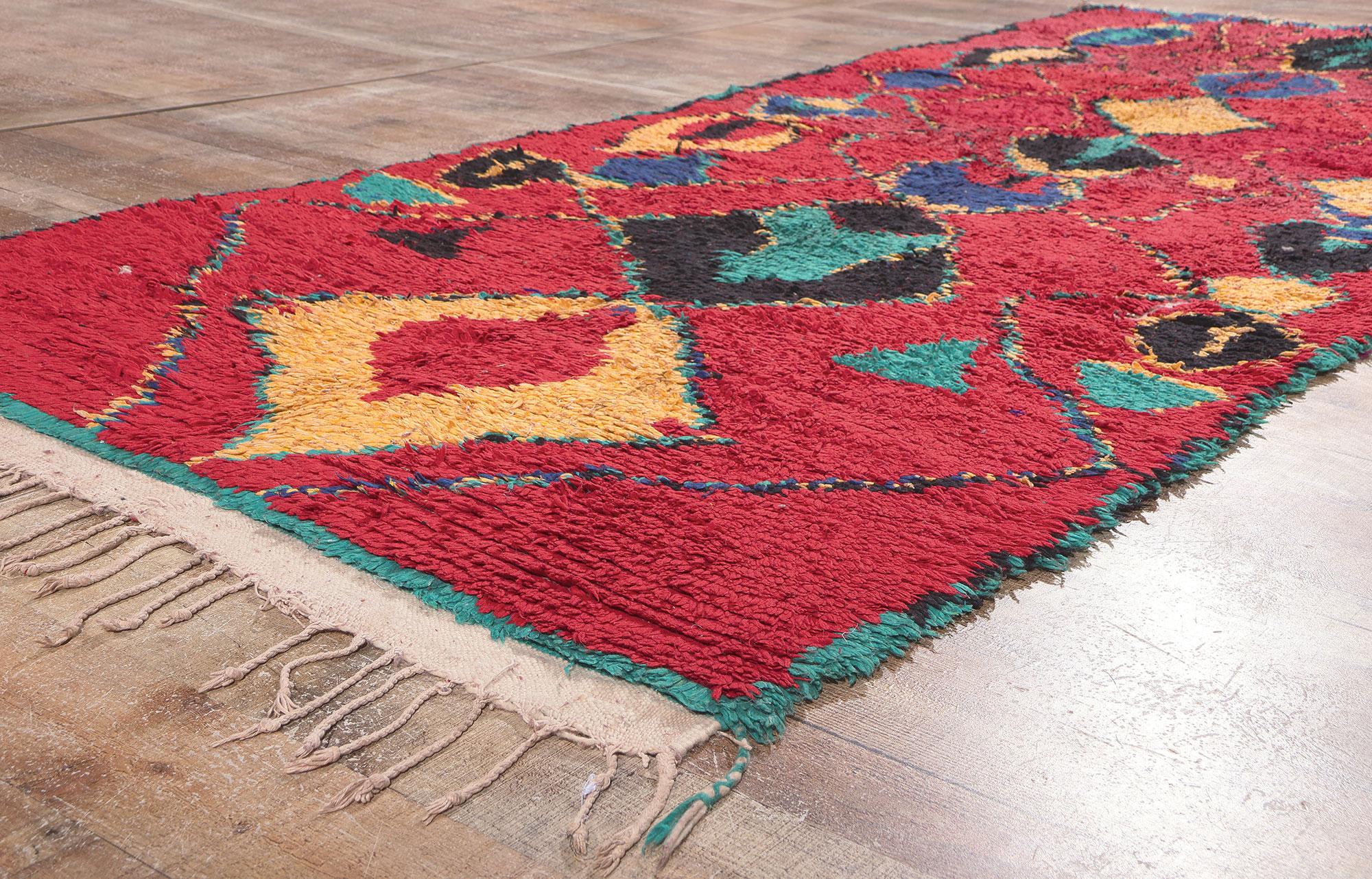 Vintage Boujad Moroccan Rug  For Sale 1