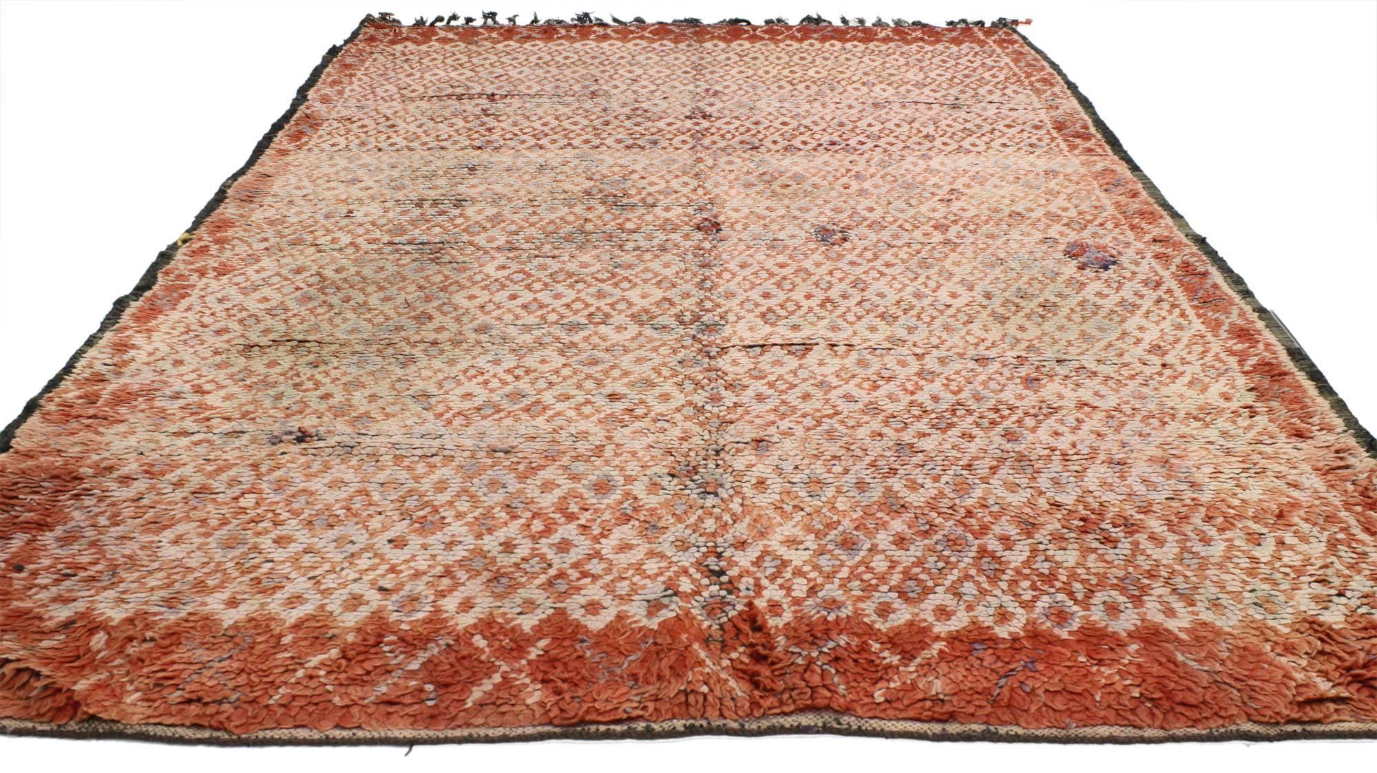 Vintage Berber Moroccan Rug with Tribal Style at 1stDibs