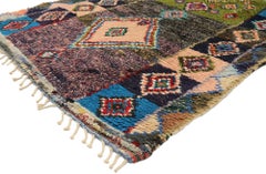 Vintage Berber Moroccan Azilal Rug, Boho Chic Meets Tribal Enchantment