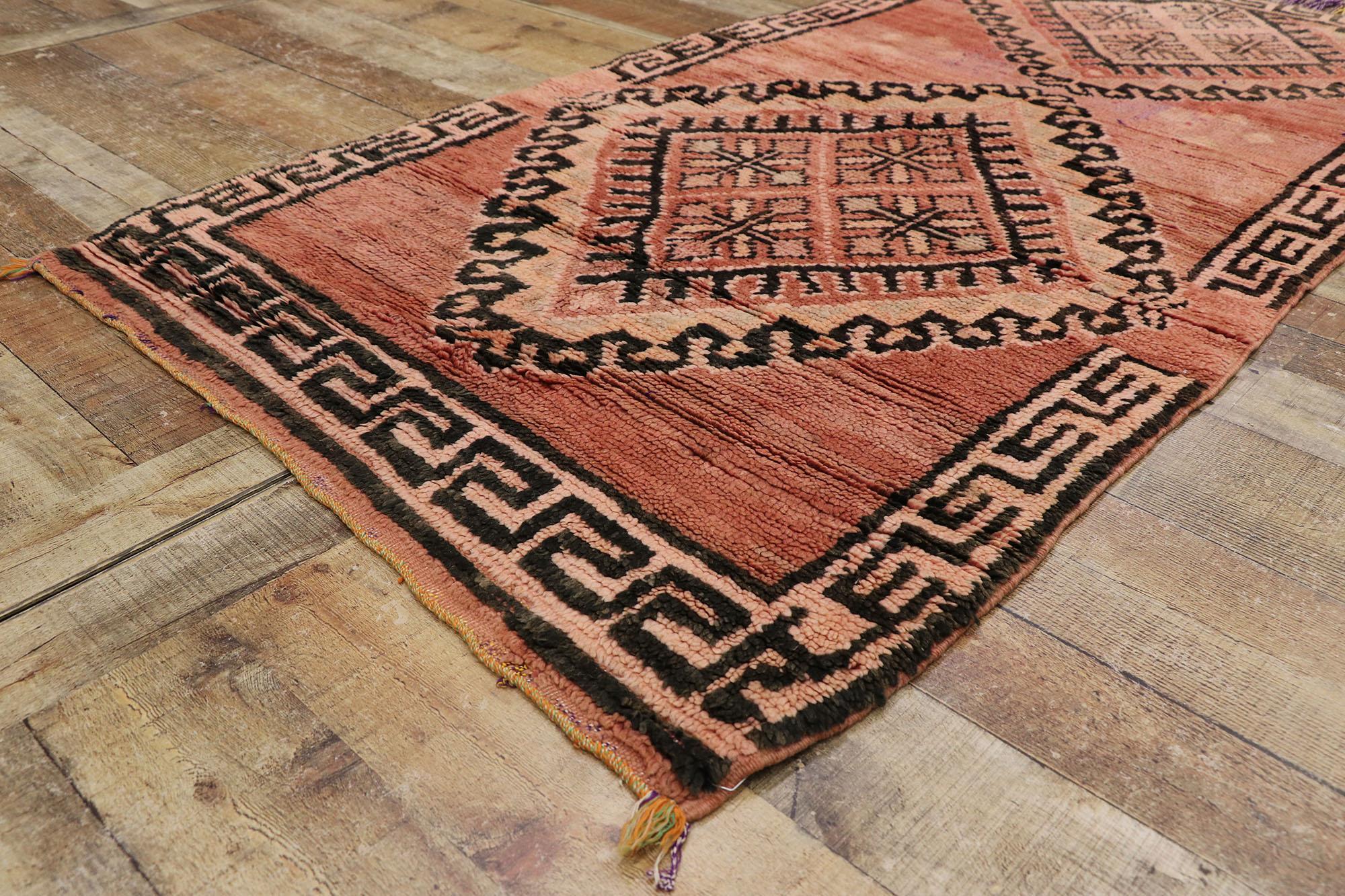 Tapis berbère marocain vintage de style tribal Bon état - En vente à Dallas, TX