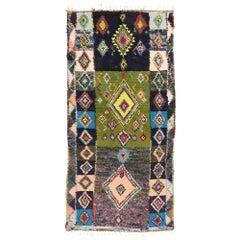 Vintage Berber Moroccan Rug with Tribal Style