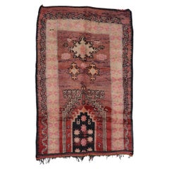 Tapis berbère marocain vintage de style tribal