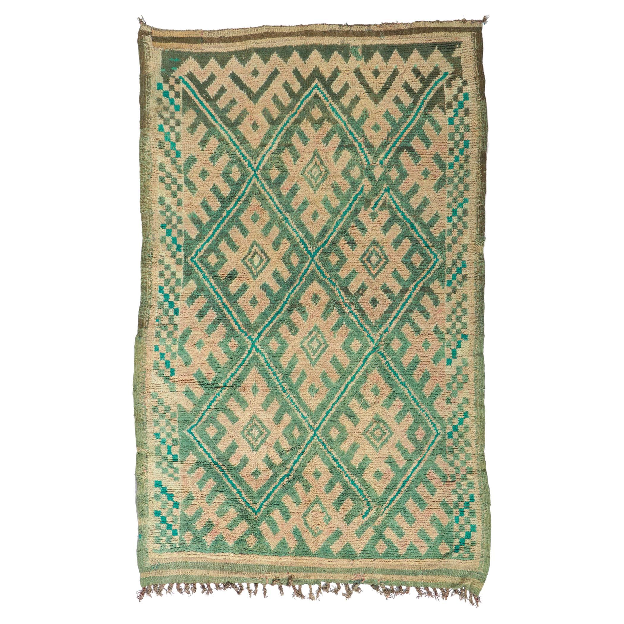 Image showcasing Vintage Berber Moroccan Rug with Tribal Style at 1stDibs