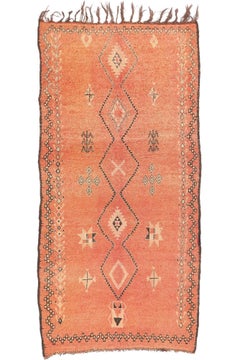 Tapis marocain vintage Taznakht, style du désert du Sud-Ouest rencontre l'enchantement tribal