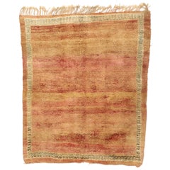 Retro Berber Moroccan Rug with Warm, Rustic Mid-Century Modern Style