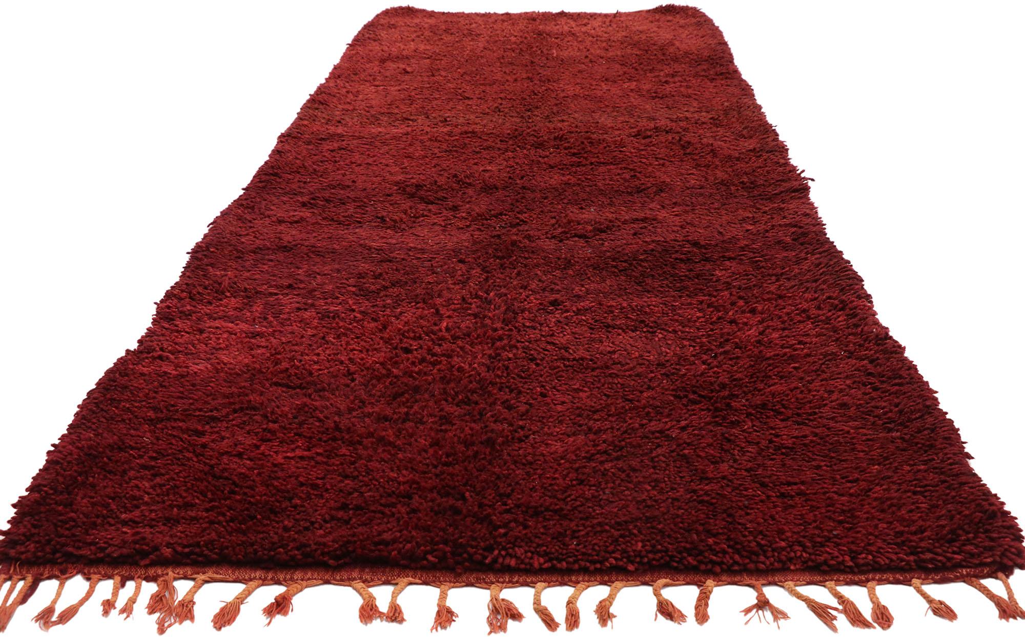 Expressionniste Tapis marocain vintage Beni Mrirt en vente