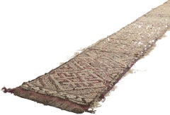 Vintage Berber Moroccan Sequined Kilim Rug, Wedding Aisle Runner
