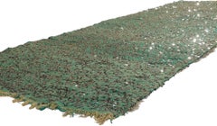 Vintage Berber Moroccan Sequined Kilim Rug, Wedding Textile Room Divider