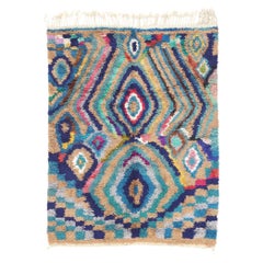 Vintage Silk Moroccan Beni Mrirt Rug, Rock the Casbah Meets Tribal Enchantment