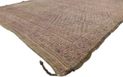 Vintage Berber Moroccan Zayane Rug with Bohemian Style and Hygge Vibes