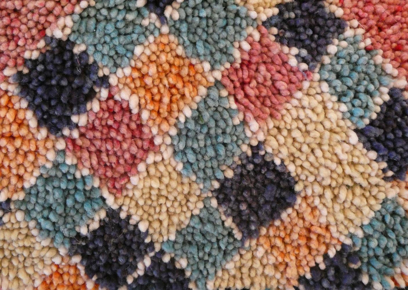 Lana Cuscino da terra Pouf marocchino vintage in lana in vendita