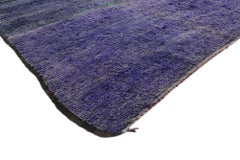 Vintage Purple Beni Mrirt Moroccan Rug Inspired by Mark Rothko Chapel
