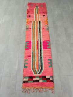 Vintage Berber Rug Runner 100% Wool Handmade Moroccan