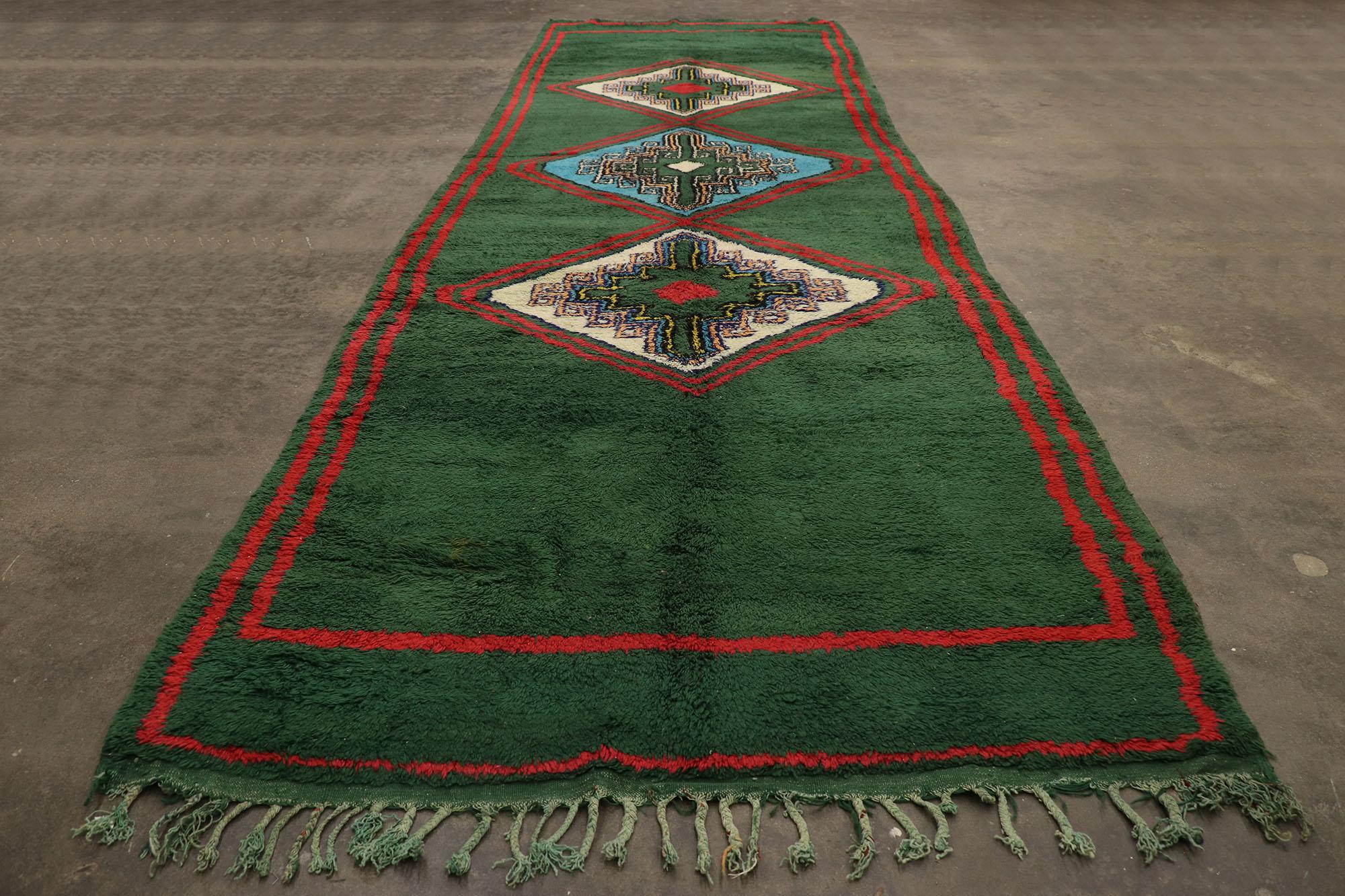 Marokkanischer Berber-Taznakht-Teppich mit Stammesmotiv im Stammesstil (Wolle) im Angebot