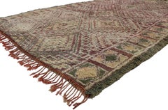 Vintage Berber Zayane Moroccan Rug with Bohemian Style