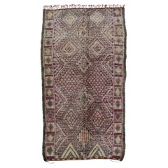 Vintage Berber Zayane Moroccan Rug with Bohemian Style