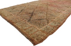 Vintage Berber Zayane Moroccan Rug with Modern Rustic Style