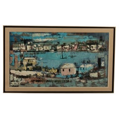 « Bayscape » vintage des Bermudes, par Alfred Birdsey