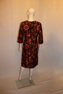 Vintage Bernard Freres Silk Dress in Liberty Print