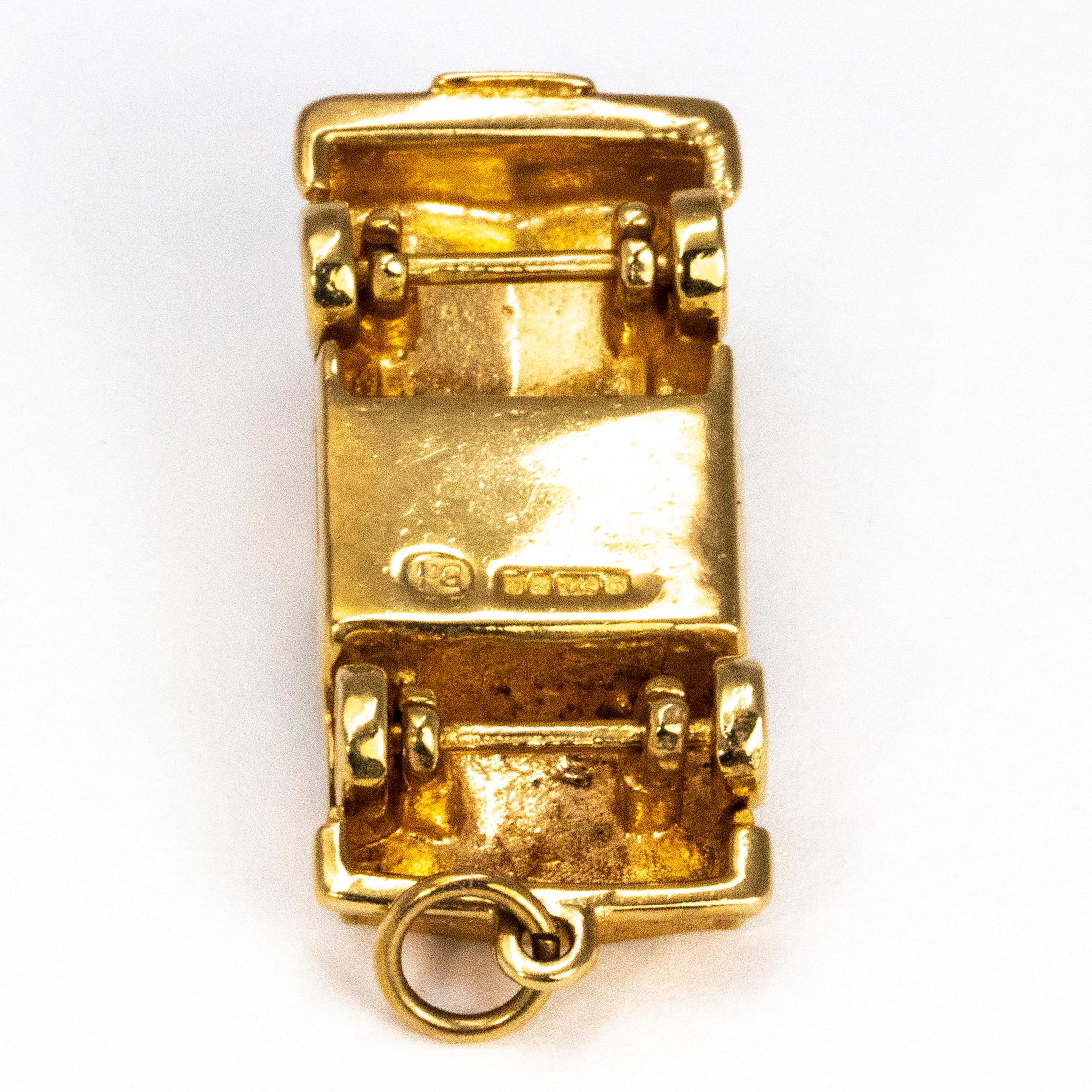 rolls royce gold pendant