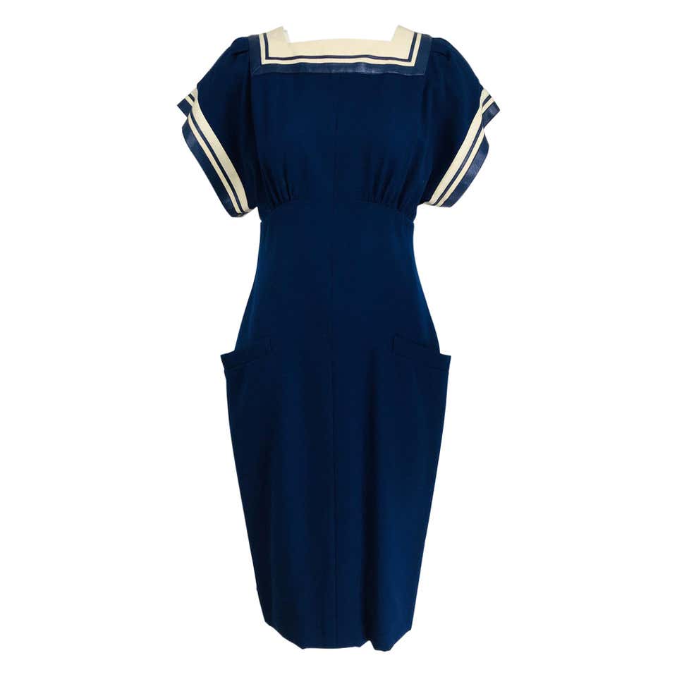 1940s Pattullo-Jo Copeland silk and wool dress For Sale at 1stDibs | jo ...