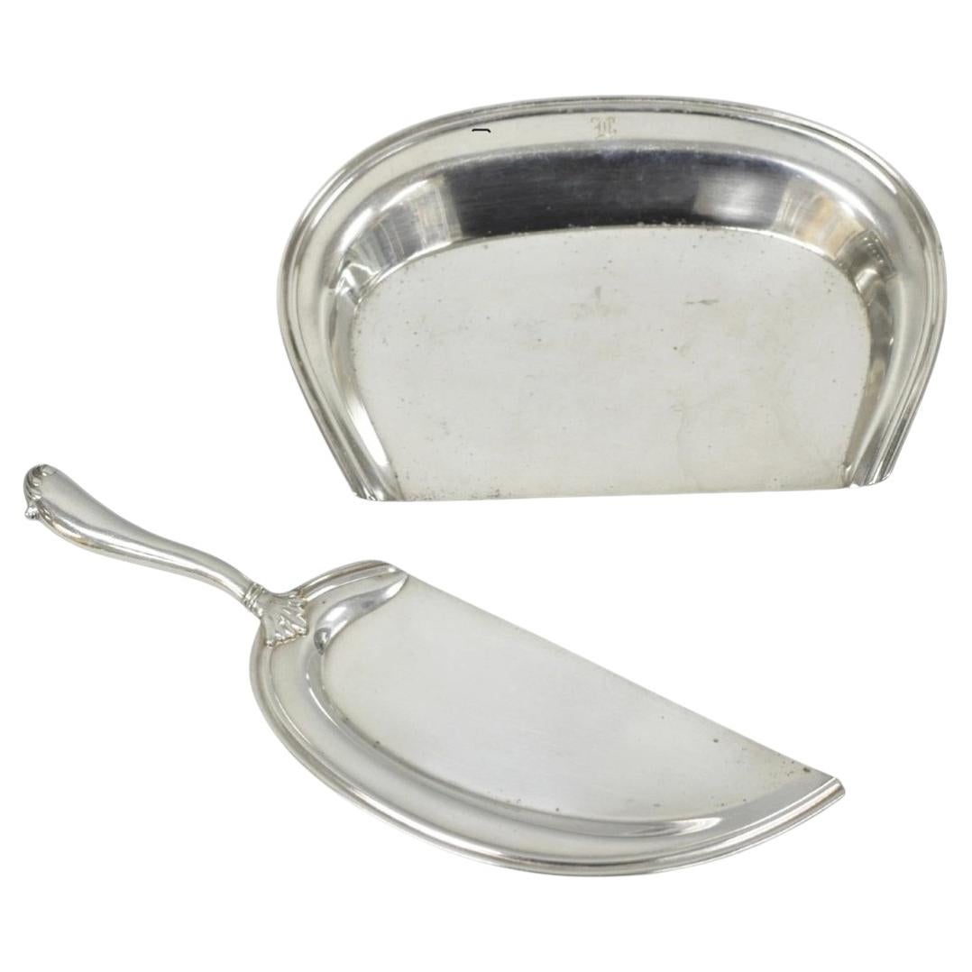 Vintage Bernard Rice's Sons Inc Juego de Sacamantecas Silencioso Chapado en Plata