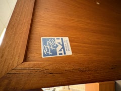Buffet danois vintage en teck « Bernhard Pedersen & Son » avec étagère supérieure