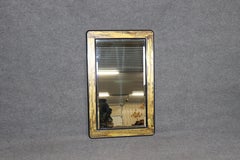 Vintage Bernhard Rohne Mastercraft Acid Etched Brass & Ebonized Mirror