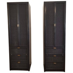 Vintage Bernhardt Bamboo Cabinets Vintage Bernhardt Bamboo Cabinets