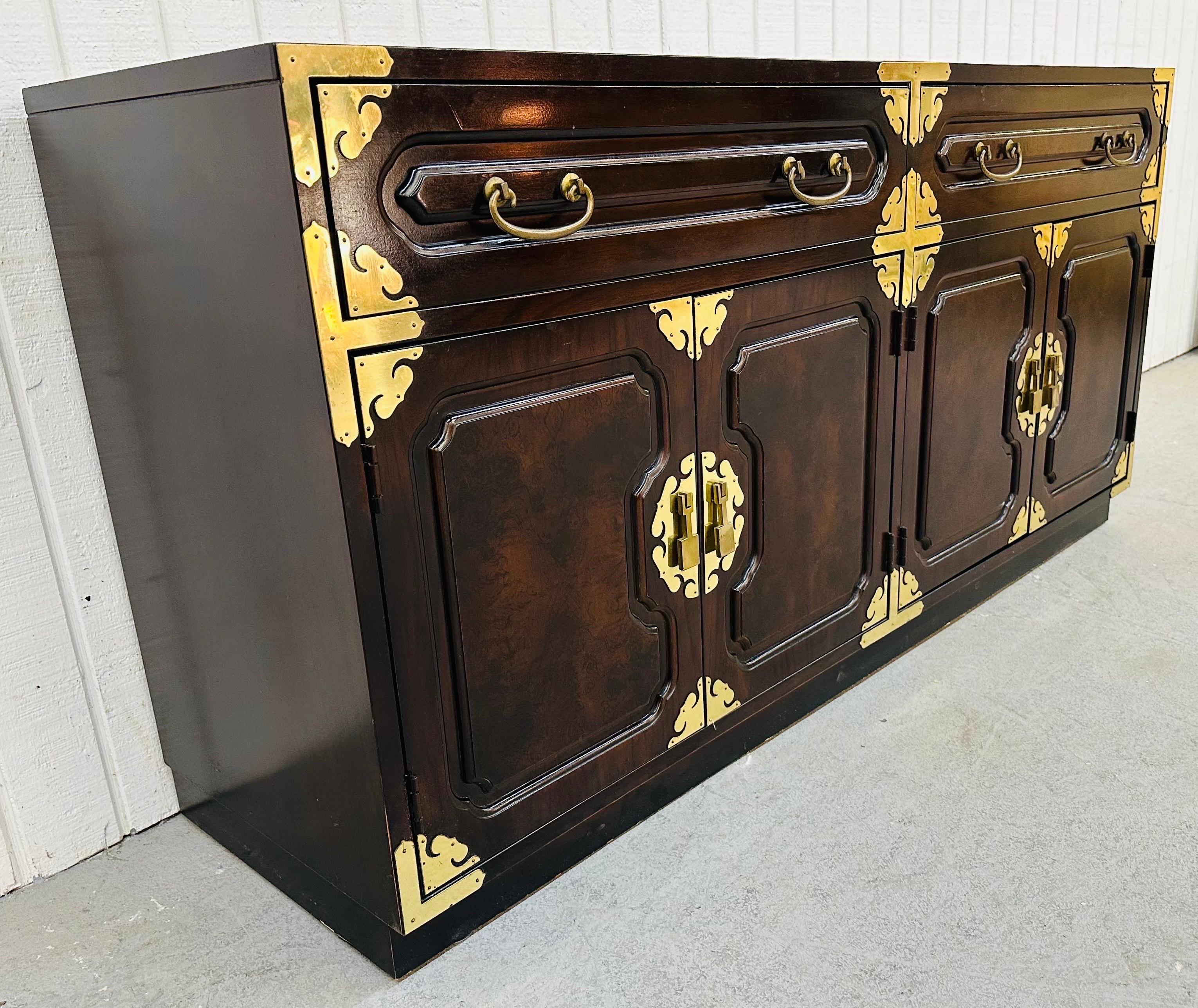American Vintage Bernhardt Chinoiserie Style Sideboard