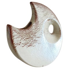 Brocca a forma di luna in ceramica vintage di Bertoncello di Roberto Rigon, Italia, anni '60