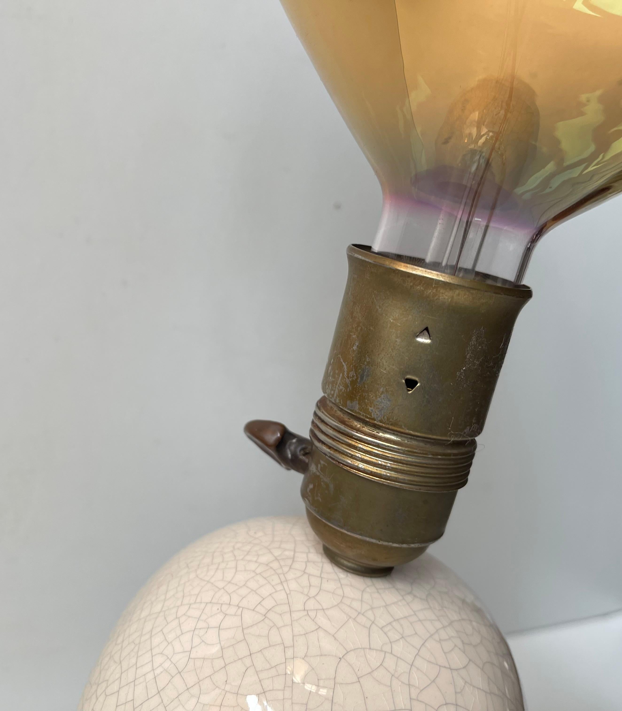 Vintage Bespoke Italian Balloon Baby Head Table Lamp For Sale 4