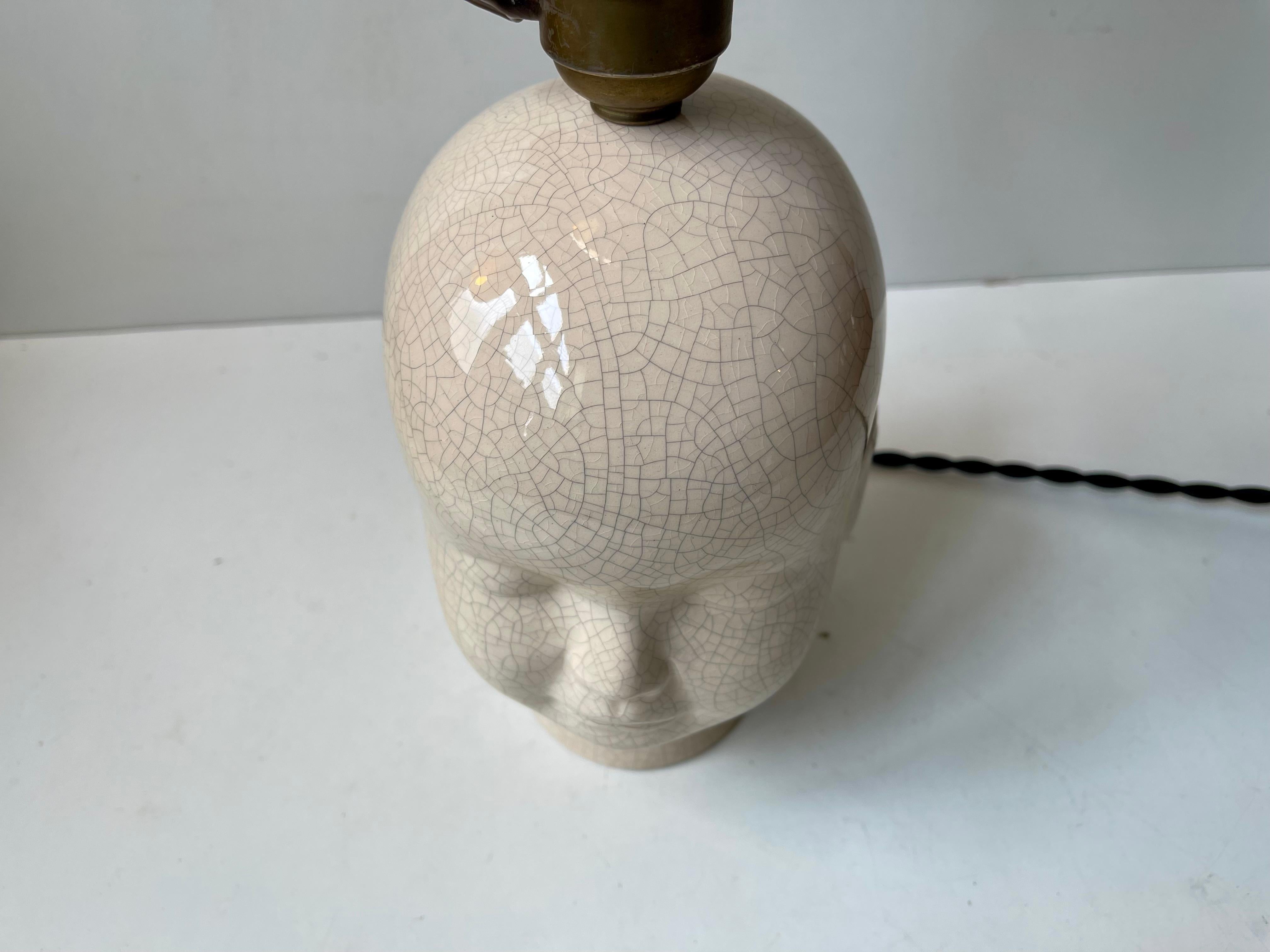 20th Century Vintage Bespoke Italian Balloon Baby Head Table Lamp For Sale