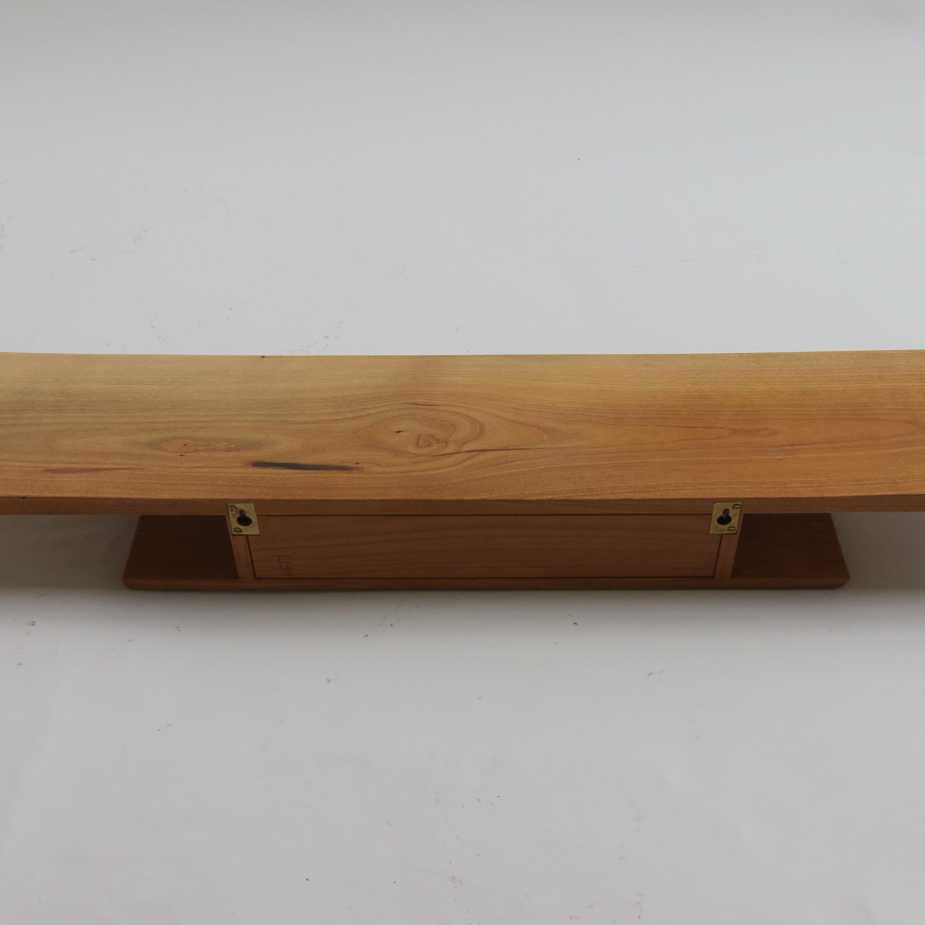 Vintage bespoke made Japanese style floating shelf In Good Condition For Sale In Stow on the Wold, GB
