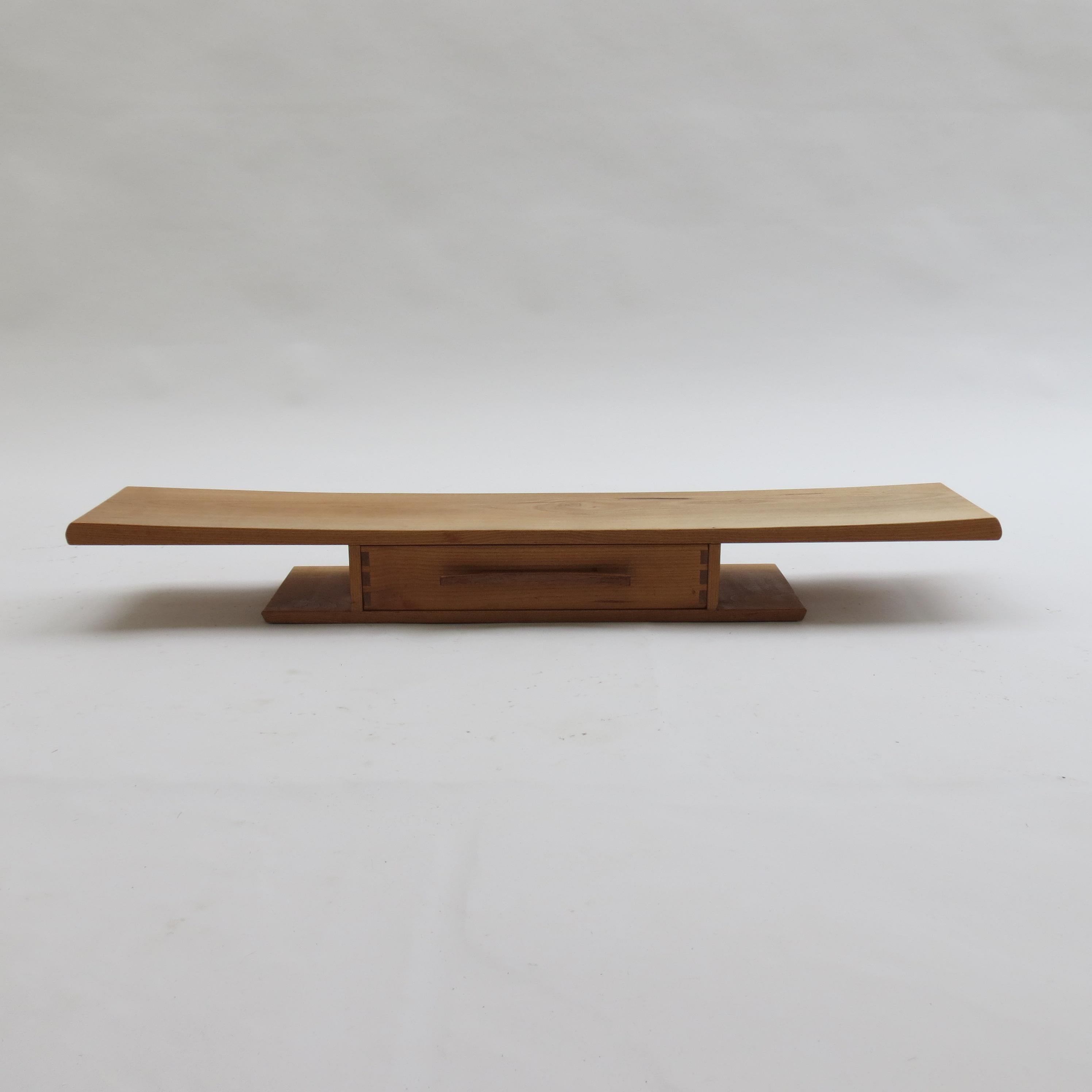 20th Century Vintage bespoke made Japanese style floating shelf For Sale