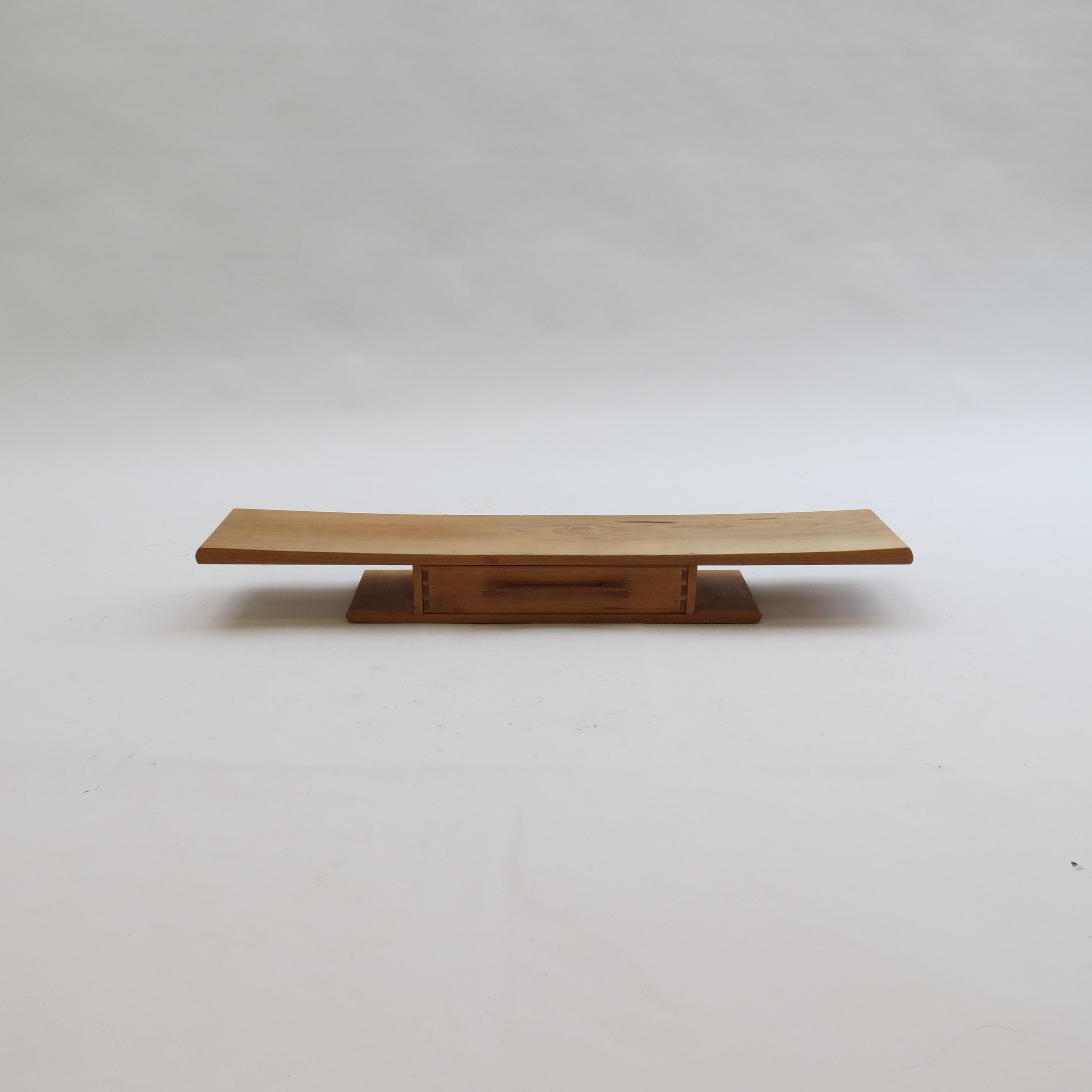 Oak Vintage bespoke made Japanese style floating shelf For Sale