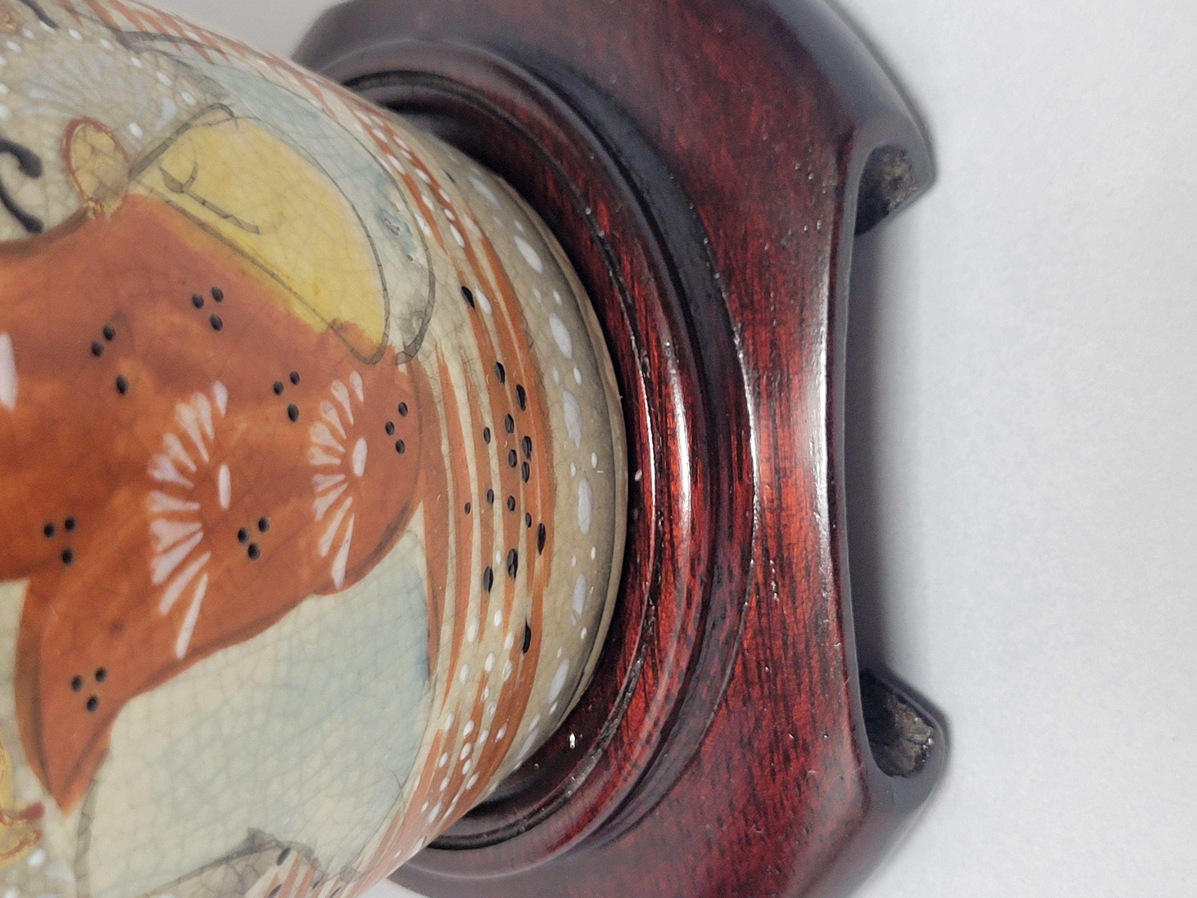 Vintage Bespoke Satsuma Lamp 9