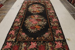 Vintage Bessarabian-Design Turkish Red Wool Kilim Rug by Rug & Kilim